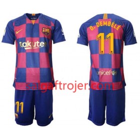 FC Barcelona Fodboldtrøjer Ousmane Dembele 11 Børn Hjemmebanesæt 2019/20 Kort ærmer